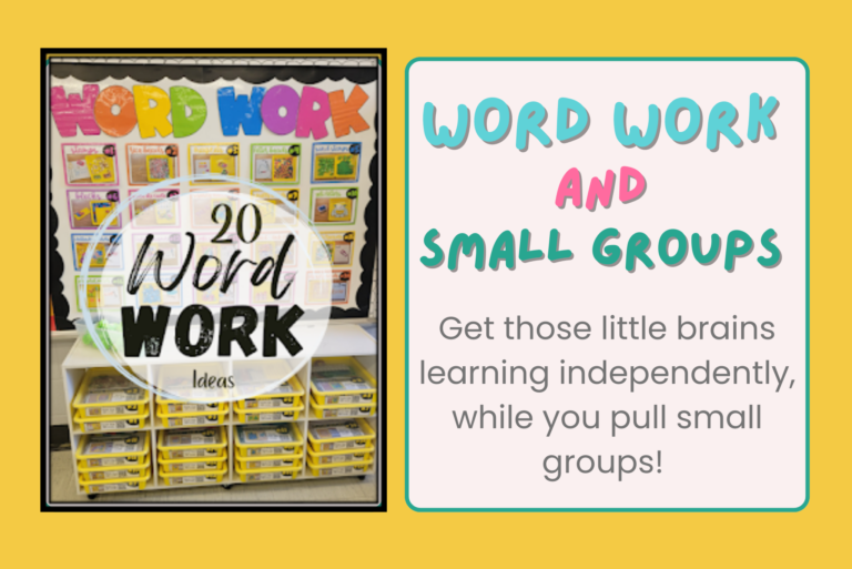 Watch and Learn Word Work Bins