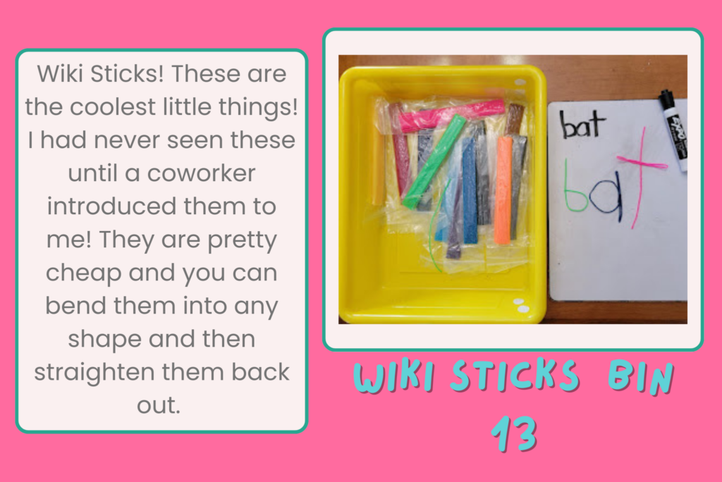 Word Work Bin 13 Wiki Sticks