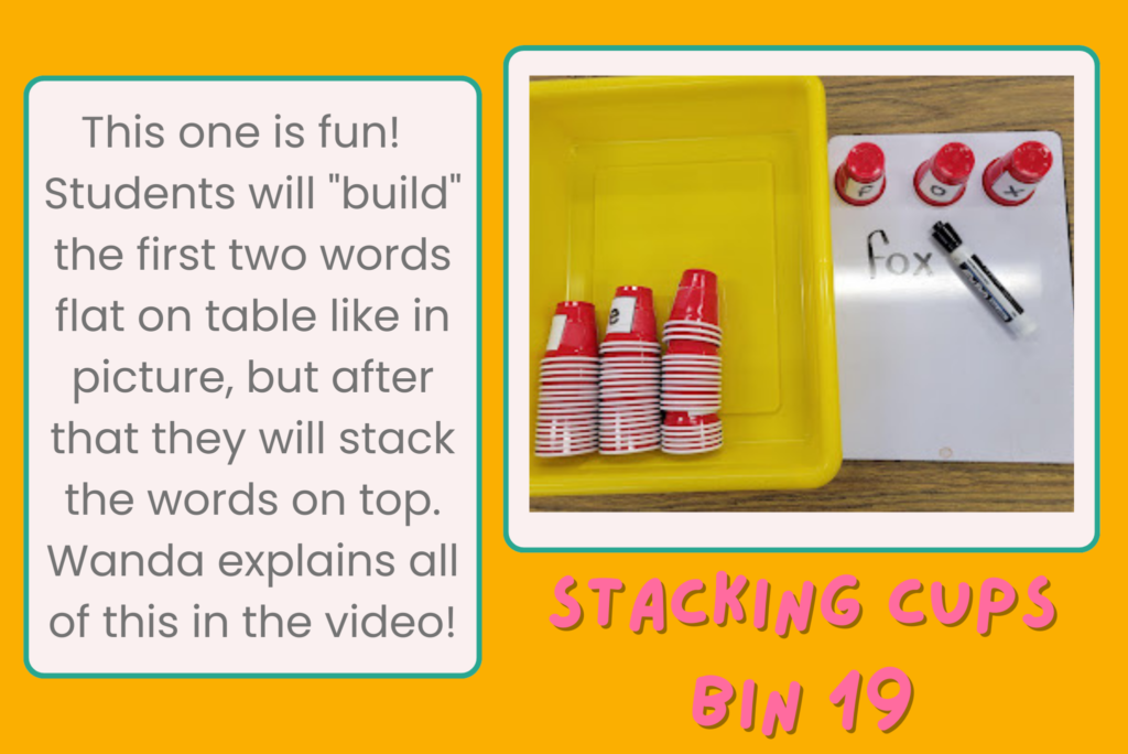 Word Work Bin 19