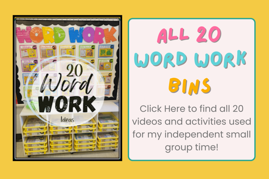 All 20 Word Work BIns