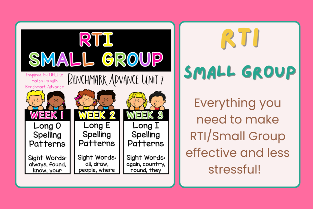 Long o, e, i spelling pattern for RTI lesson