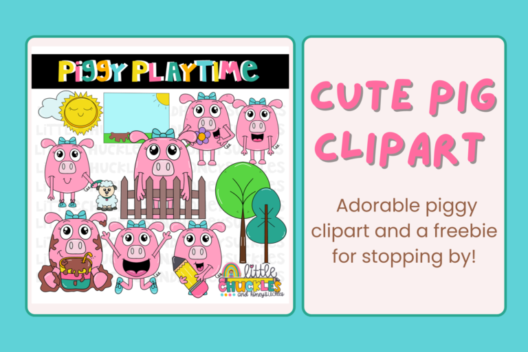 Cute Pig Clipart