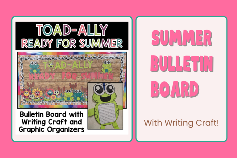 Toad Bulletin Board Summer Bulletin Board